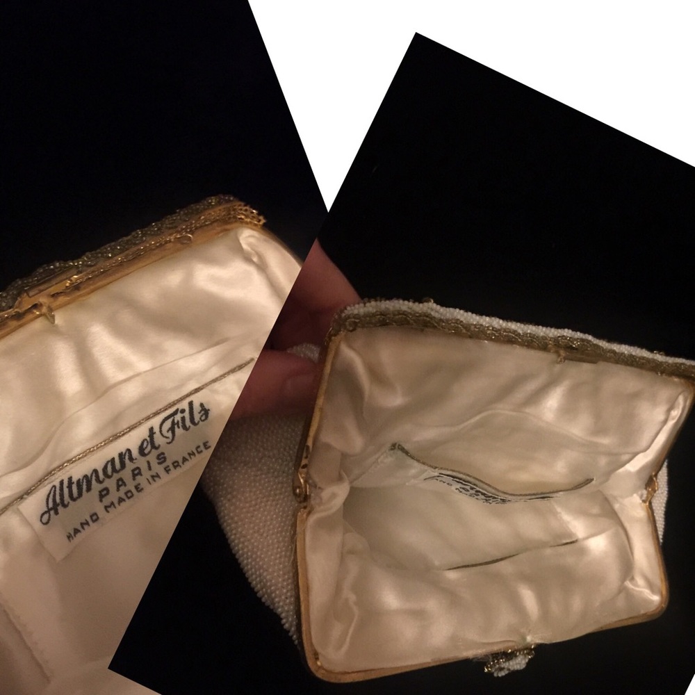 1920s Altman et Fils mint* glass beaded bag - Picture 5 of 8